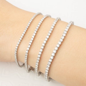 2ct 3ct 4ct 5ct, Diamond Tennis Bracelet, 14k Solid Gold,Bridal Jewelry, Diamond Jewelry, Everyday Diamond Bracelet, Mothers Day Gift,