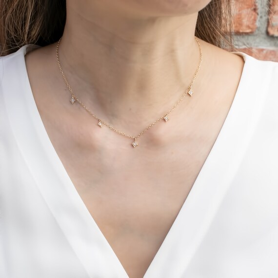 Station choker shop necklace