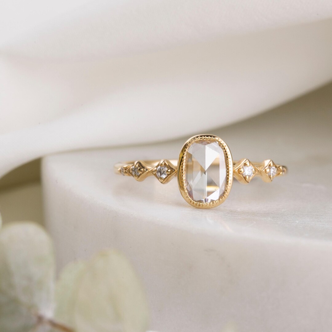 Anneau De Nez En Or 14K Avec Diamants 0,20 Ct – Neuf, Certificat, Taille Ajustable