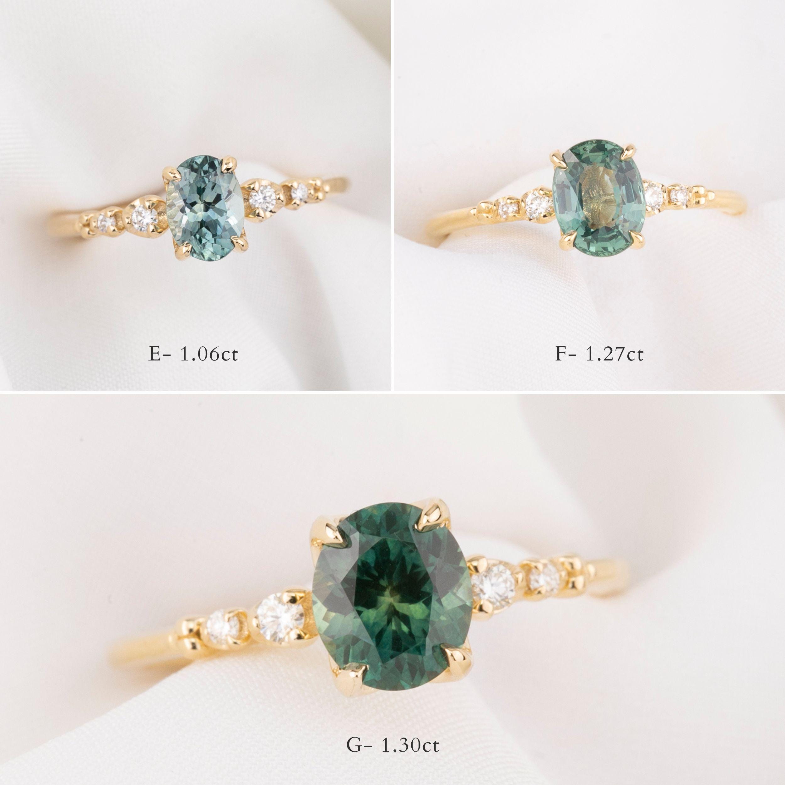 Bague Or 18 Carats Avec Saphirs Et Diamants - Poids 4,98 G - Taille 53 - Occasion Très Bon état