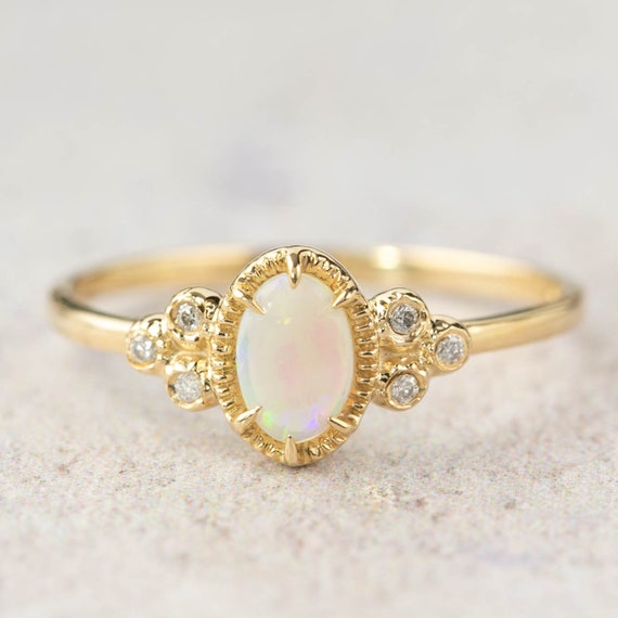 Resultado de imagen para natural opal rings