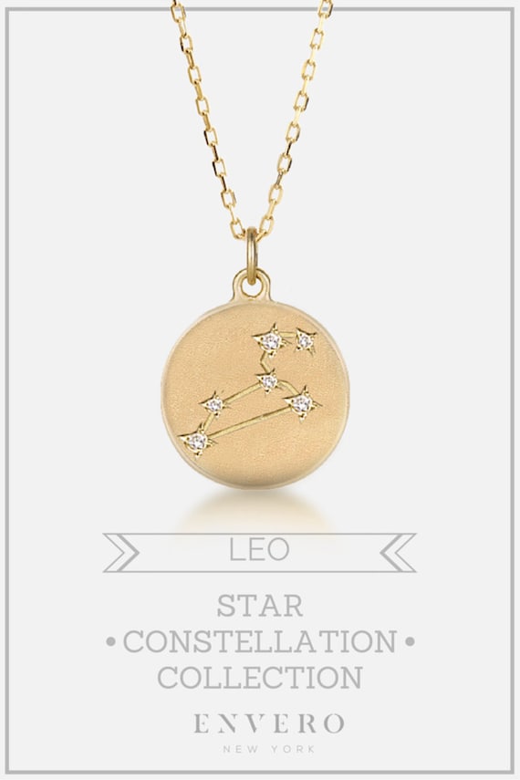 Silver Gothic Zodiac Pendant Necklace - Leo | Icing US