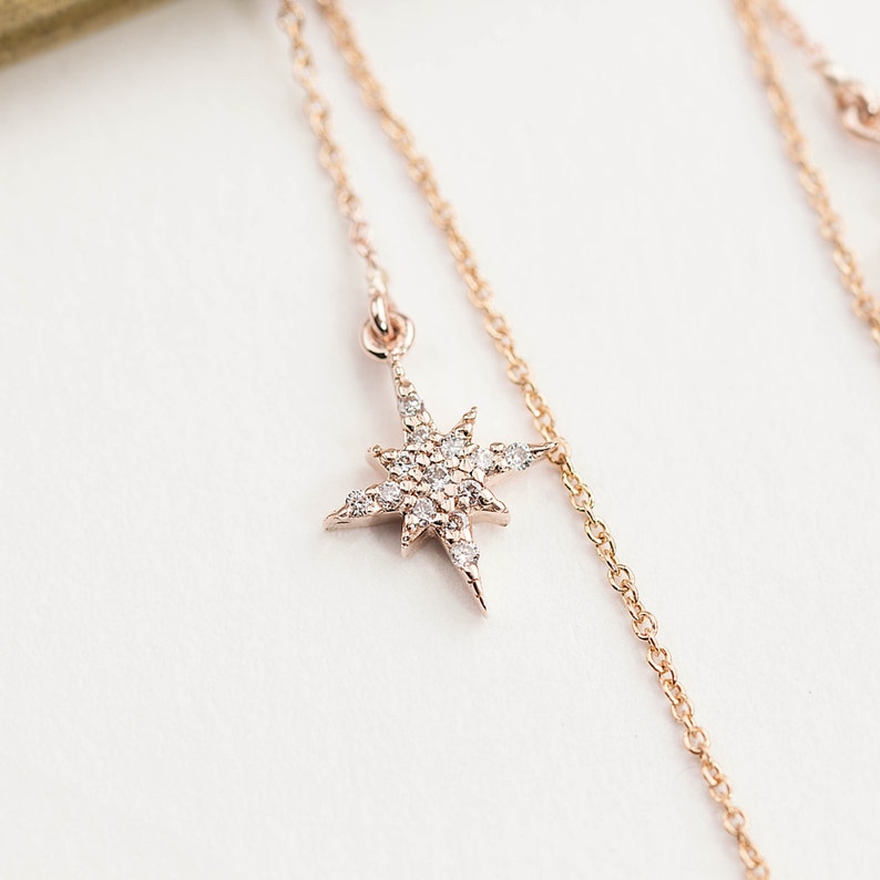 14k Rose Gold Yellow Gold White Gold Diamond Cluster Etsy