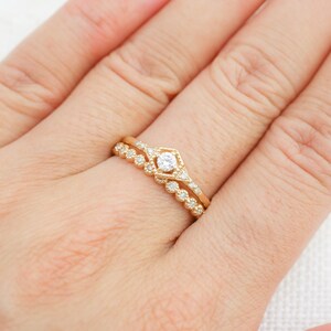 Diamond eternity band, Wedding band, diamond full eternity ring, genuine diamond ring, Bezel setting, 14k yellow gold, rose gold, white gold image 5