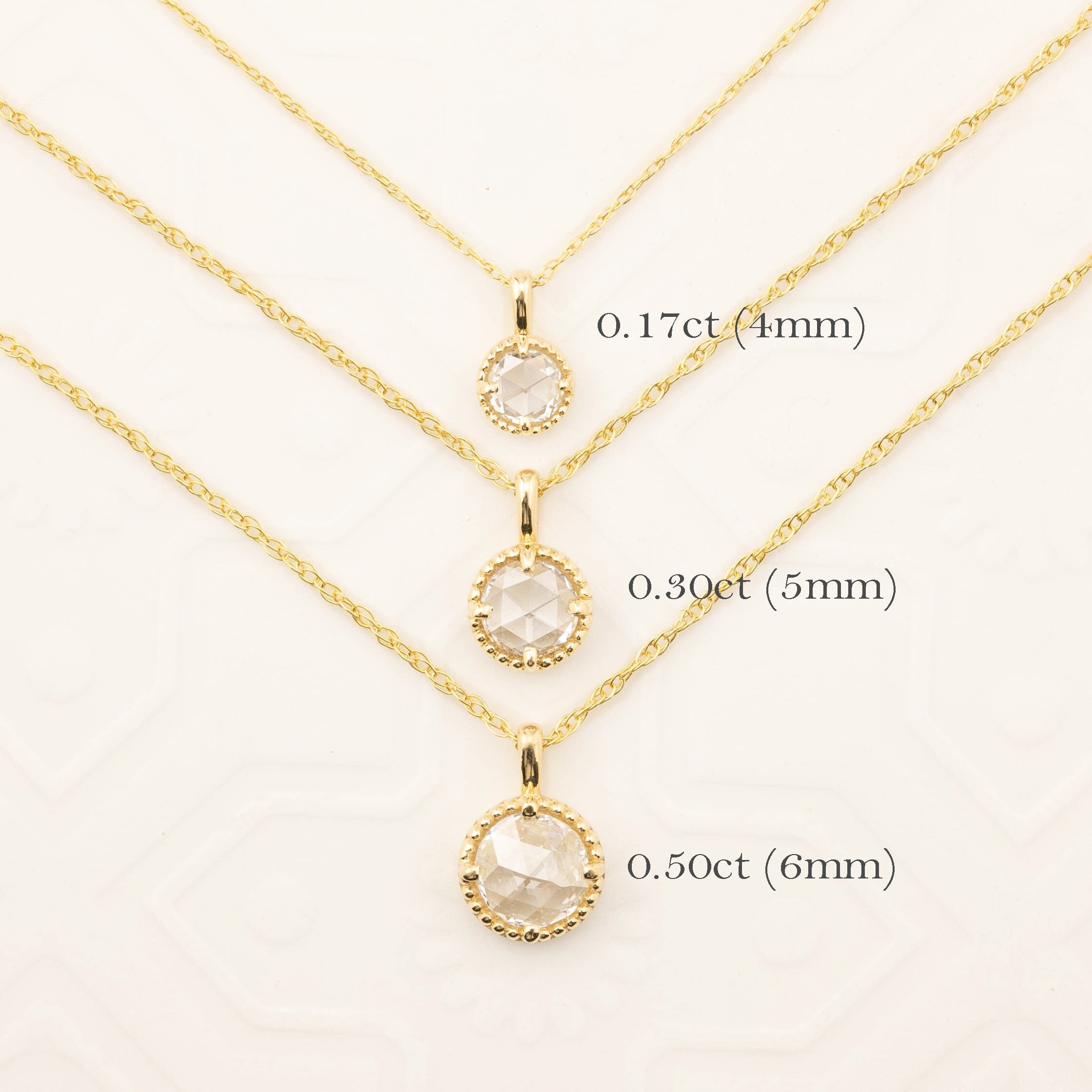 Rose cut necklace online