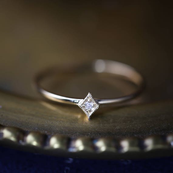 Star ring sale rose gold