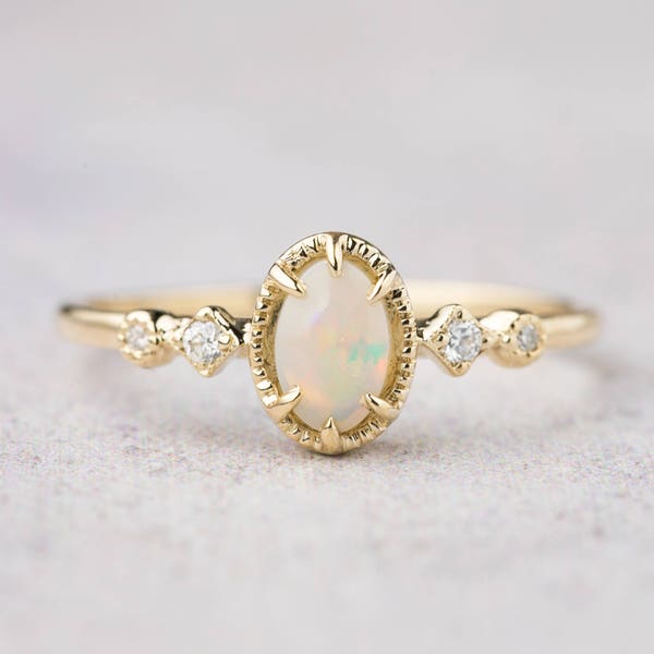 October Birth Rings October Birthstone - Etsy