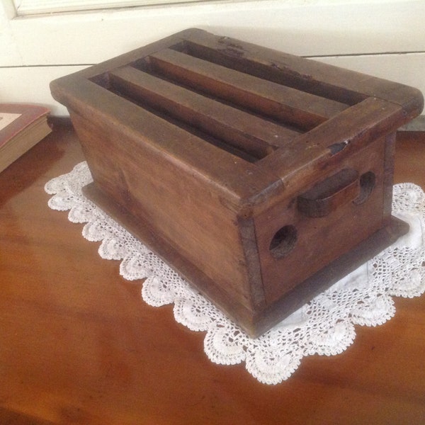 Rustic, Antique, French Foot Warmer. Chauferette For Carriage Journeys. Unusual Tea Light Holder. Super Authentic Condition