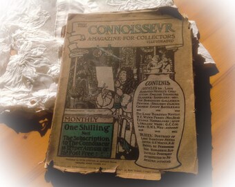 The Connoisseur Magazine uit 1902. Een verzamelobject van schoonheid. Prachtige illustraties, antieke advertenties. Papieren verschijnselen.