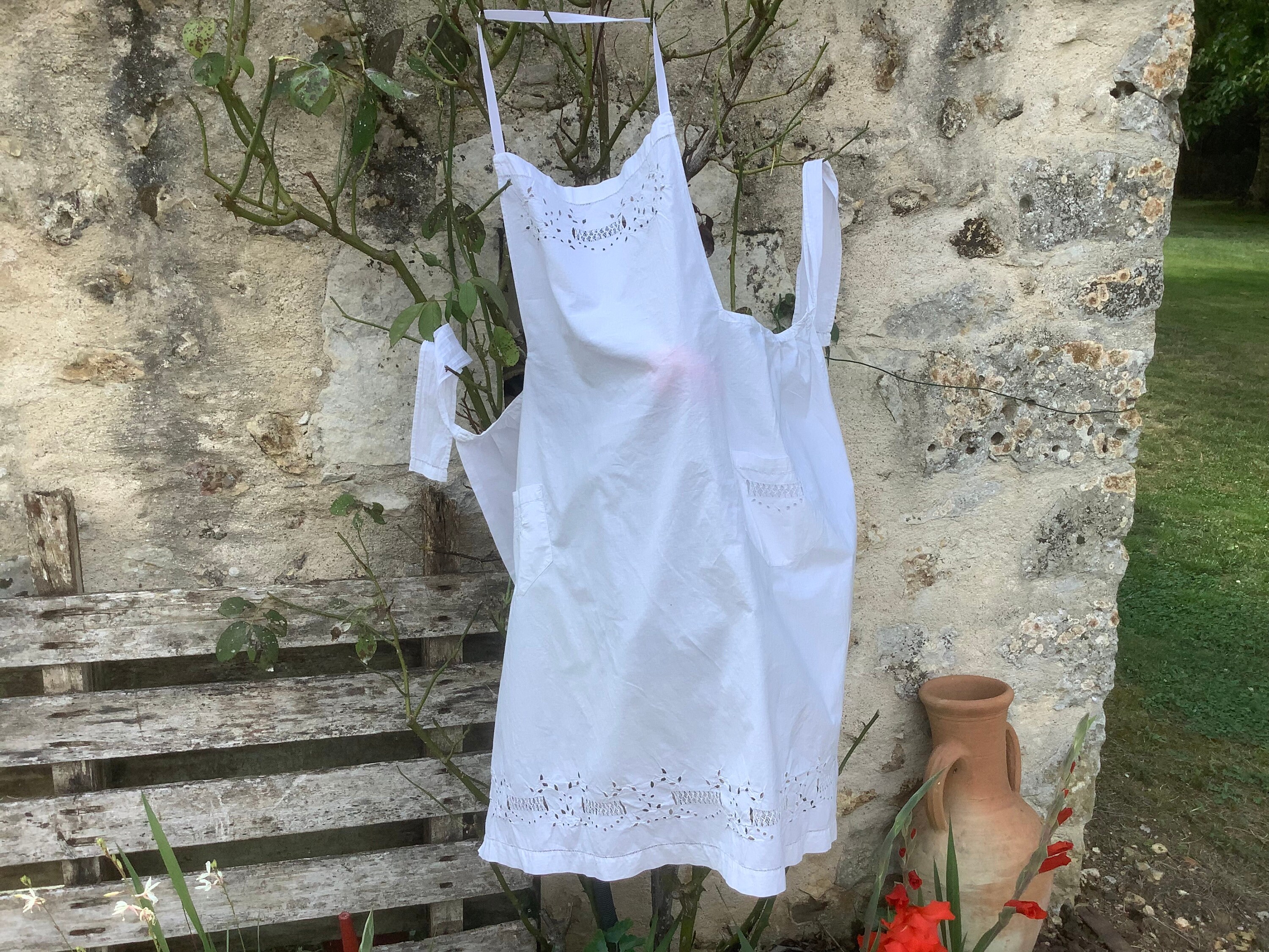 【未使用】Herlipto 【Washed Cotton Apron】エプロン Her lip to Washed Cotton Apron