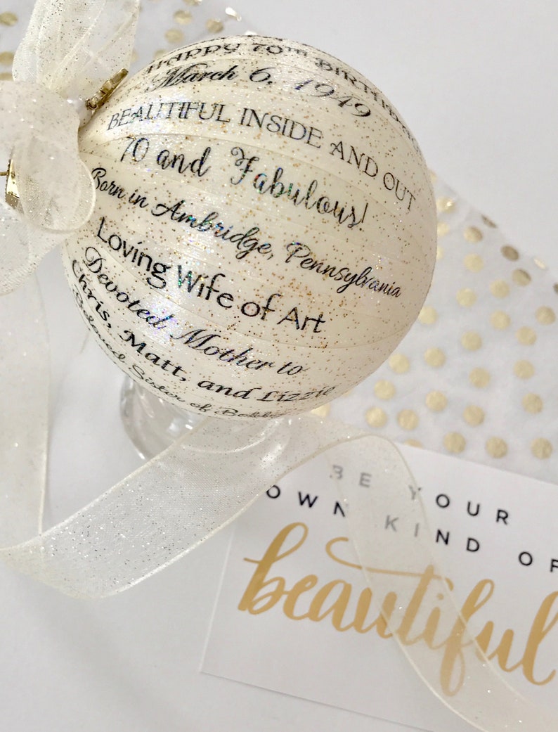 70th Birthday Gift for Women For Mom For Friend Etsy