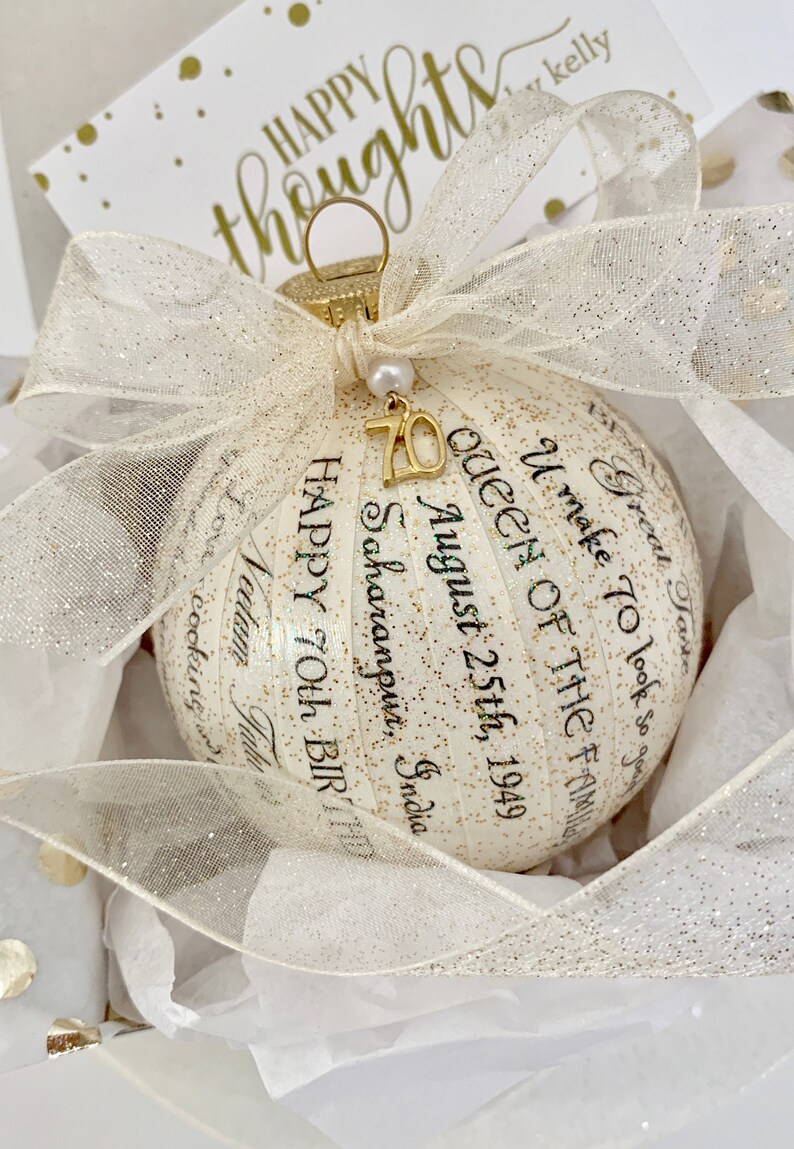 70th Birthday Gift for Women For Mom For Friend Etsy