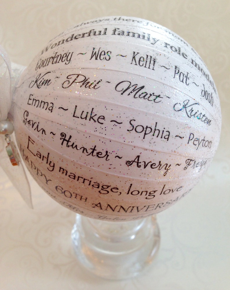 60th Anniversary Gift for Parents/Friends Diamond Etsy