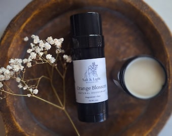 ORANGE BLOSSOM Natural Deodorant | Magnesium Deodorant | Baking Soda Free Deodorant