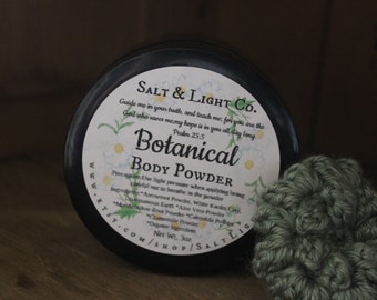 Botanical Body Dusting Powder & Puff-organic