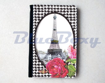 Eiffel Tower with Rose Passport Cover - Passport Holder, Passport Wallet