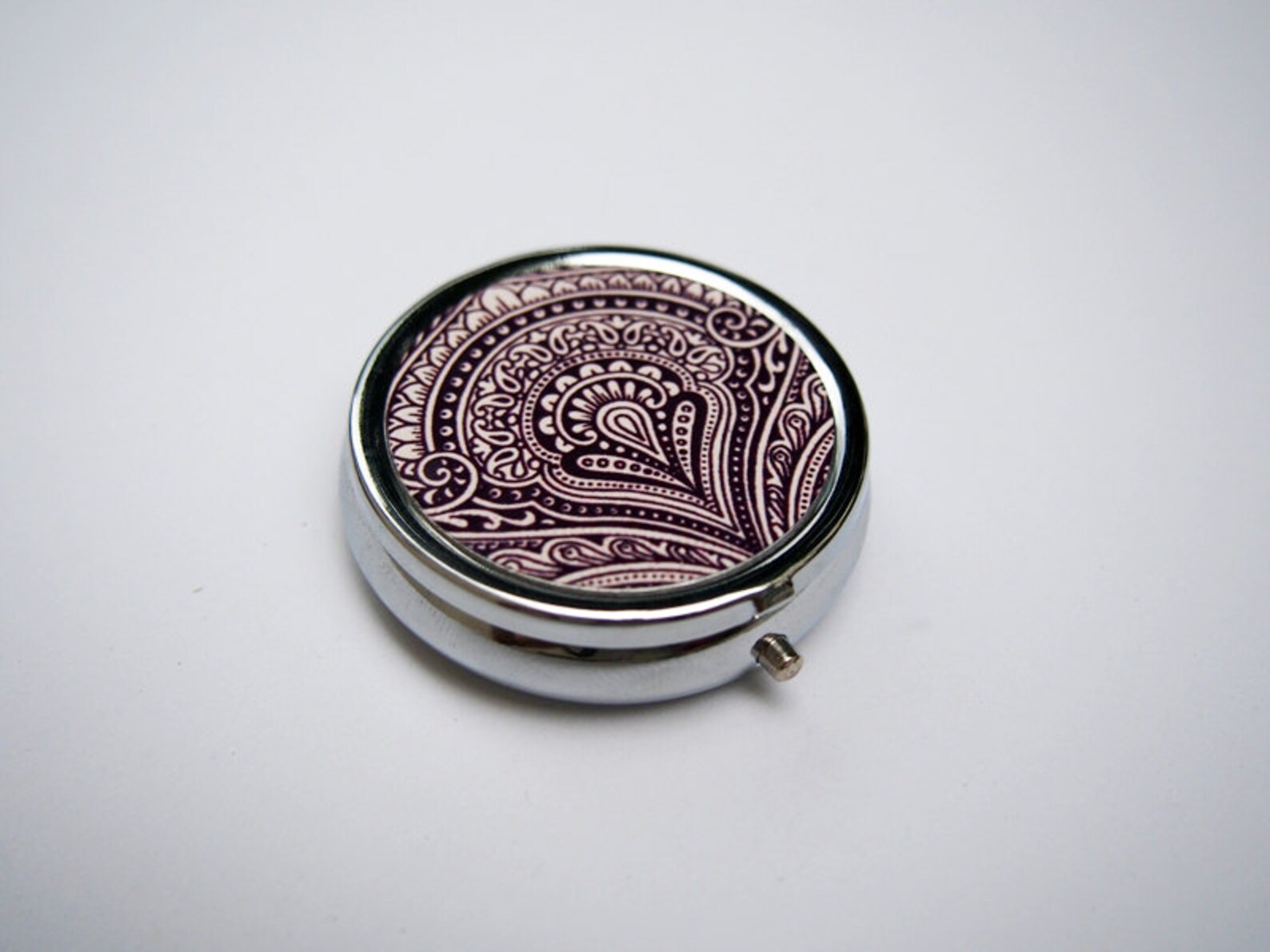 Vintage Pattern Pill Case Pill Box Pill Holder Etsy