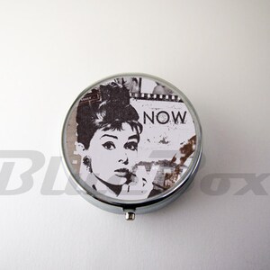 Audrey Hepburn Pill Case, Pill Box, Pill Holder