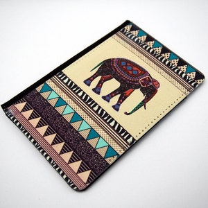 Elephant Aztec Geometric Passport Cover Passport Holder, Passport Wallet image 2