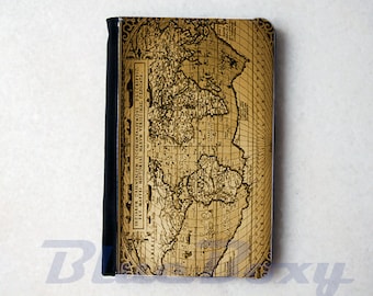 Vintage World Atlas Map Passport Cover - Passport Holder, Passport Wallet