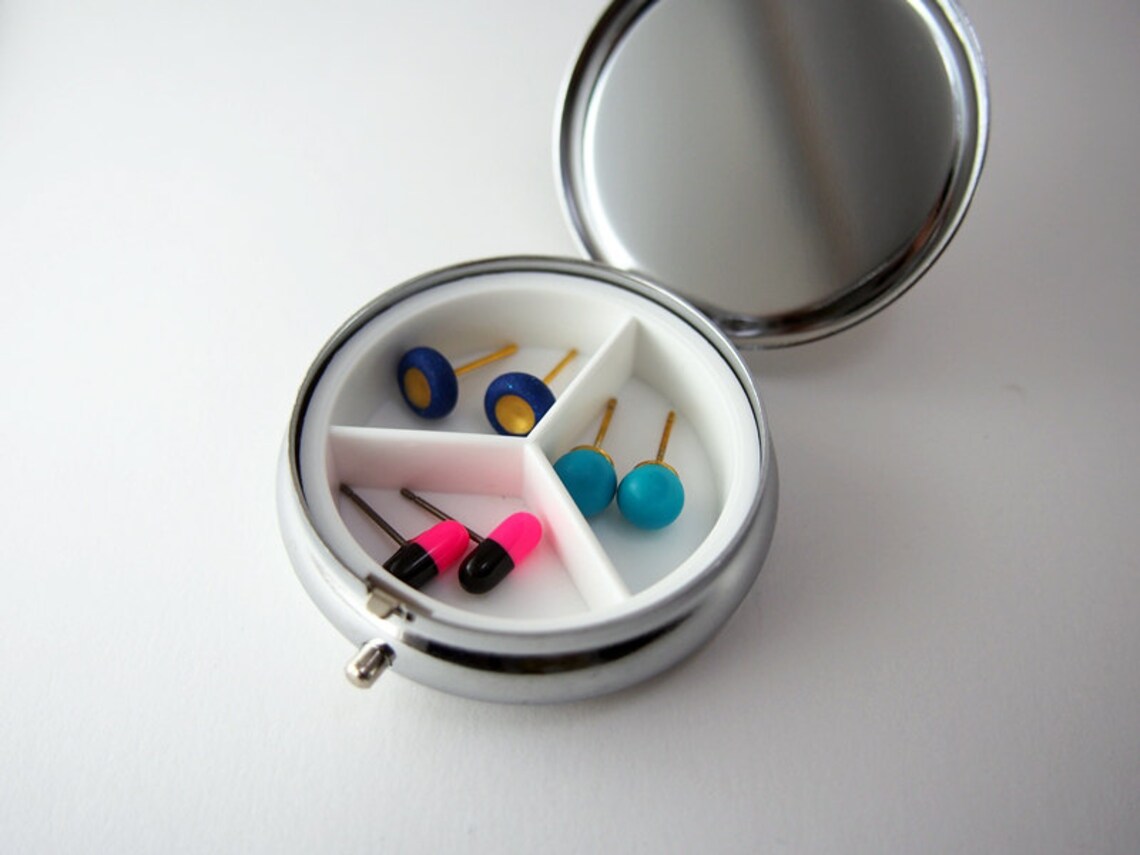 Vintage Pattern Pill Case Pill Box Pill Holder Etsy