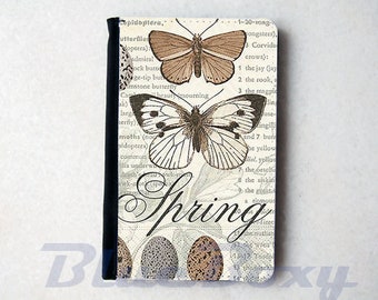 Girl Wings Butterfly Space Leather Passport Holder Cover Case Travel One Pocket
