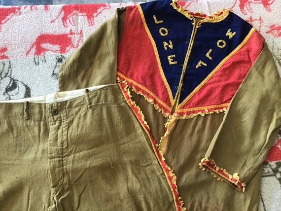 40’s Lone Wolf Costume 35 inch chest and 30x 20 pa