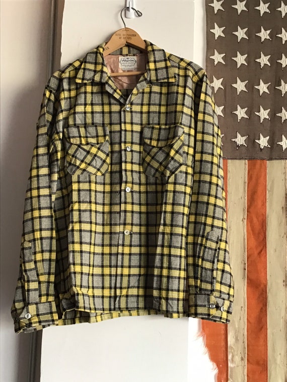 50’s Pilgrim Shadow Plaid. Size Large.
