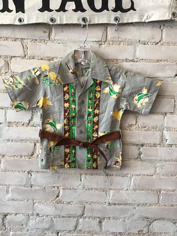 50’s boys cabana shirt