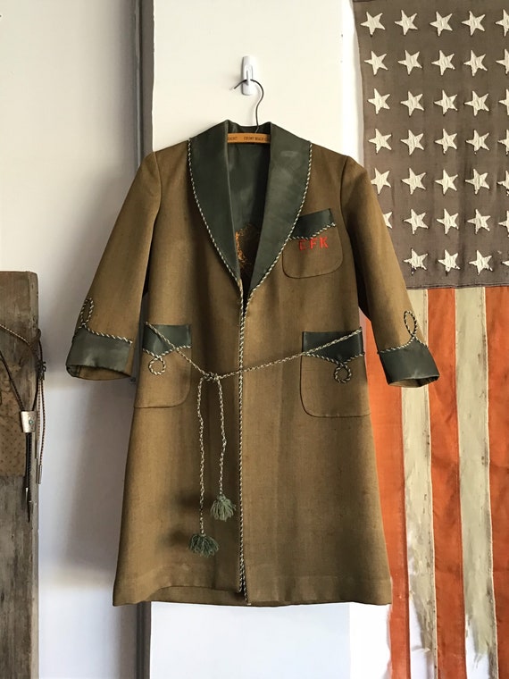 40’s Bespoke Smoking Jacket. XS. 32 inch Chest.