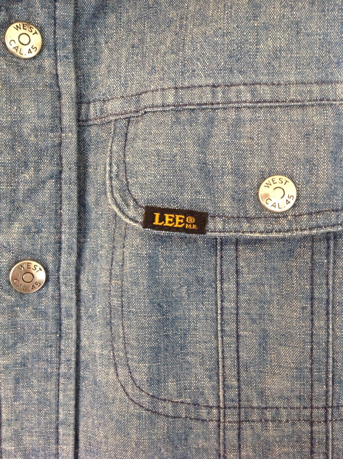 70's Lee Jacket With West Cal .45 Scovill Snaps 42 Inch - Etsy