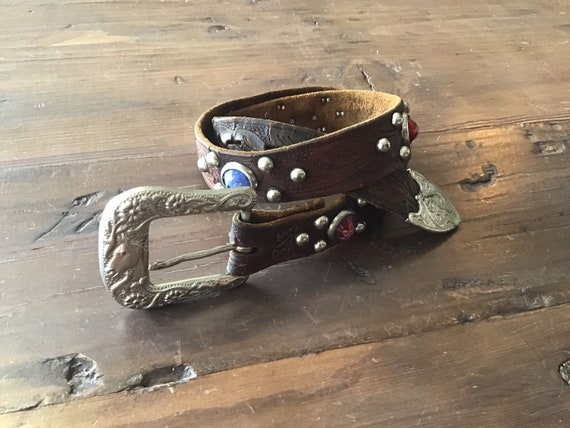 Vintage 40’s- 50’s kids studded belt