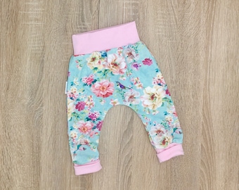 Baby Leggings Gr. 68, Neugeborene Hose, Jersey Hose, Willkommen Geschenk, Bio Jersey