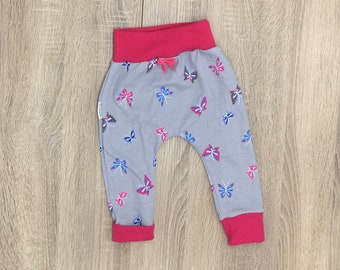 Baby Legging Gr. 80, Krabbelhose, Biobaumwolle Hose, Jersey Hose, Baby Hose,