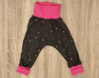 Pumphose Gr. 86, Jerseyhose, Babyhose, Hose mit Bündchen