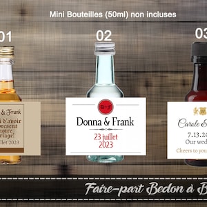 Godfather proposal - godmother proposal -  bestman proposal  Self-adhesive alcohol label