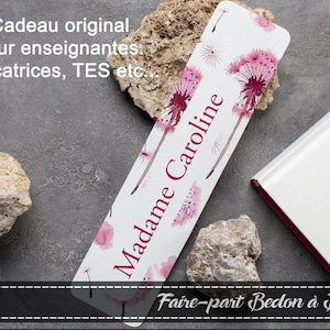 Marque-page personnalisé -Signet personnalisé - cadeau enseignante - cadeau éducatrice - cadeau TES - appréciation enseignant - éducatrice