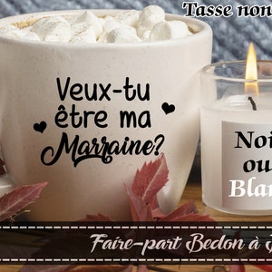 Demande marraine - Veux-tu être ma marraine? - Veux-tu être mon parrain?  - Demande parrain - décalque vinyl
