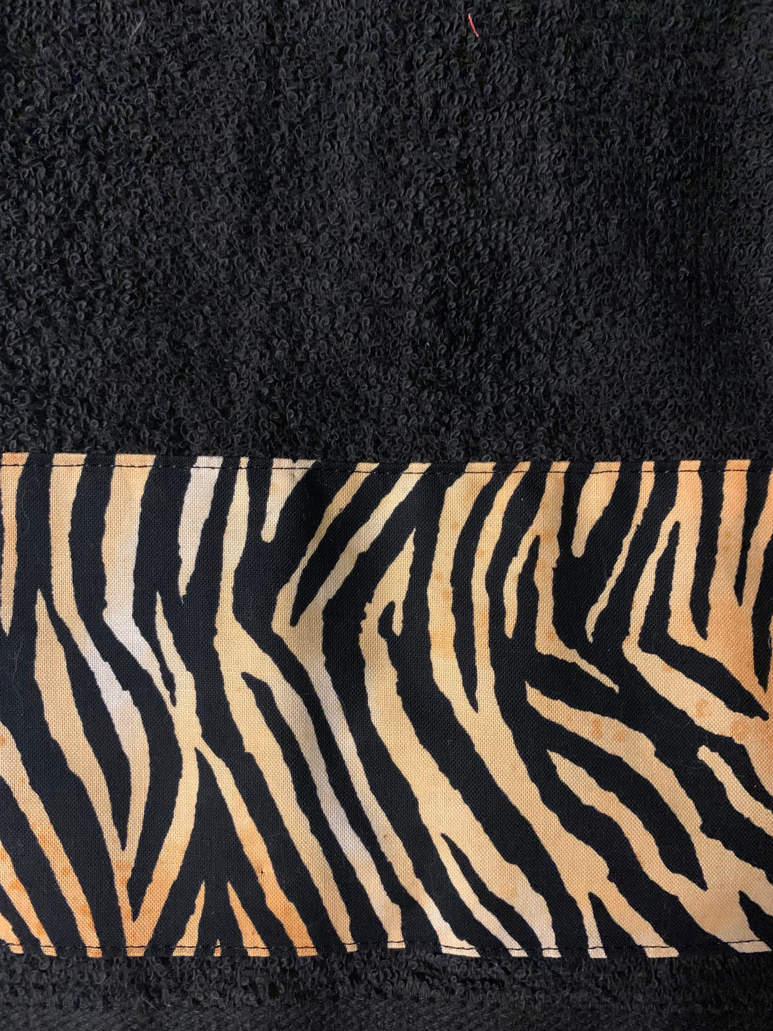 Tiger Striped Hand Towels Set of 2 Etsy