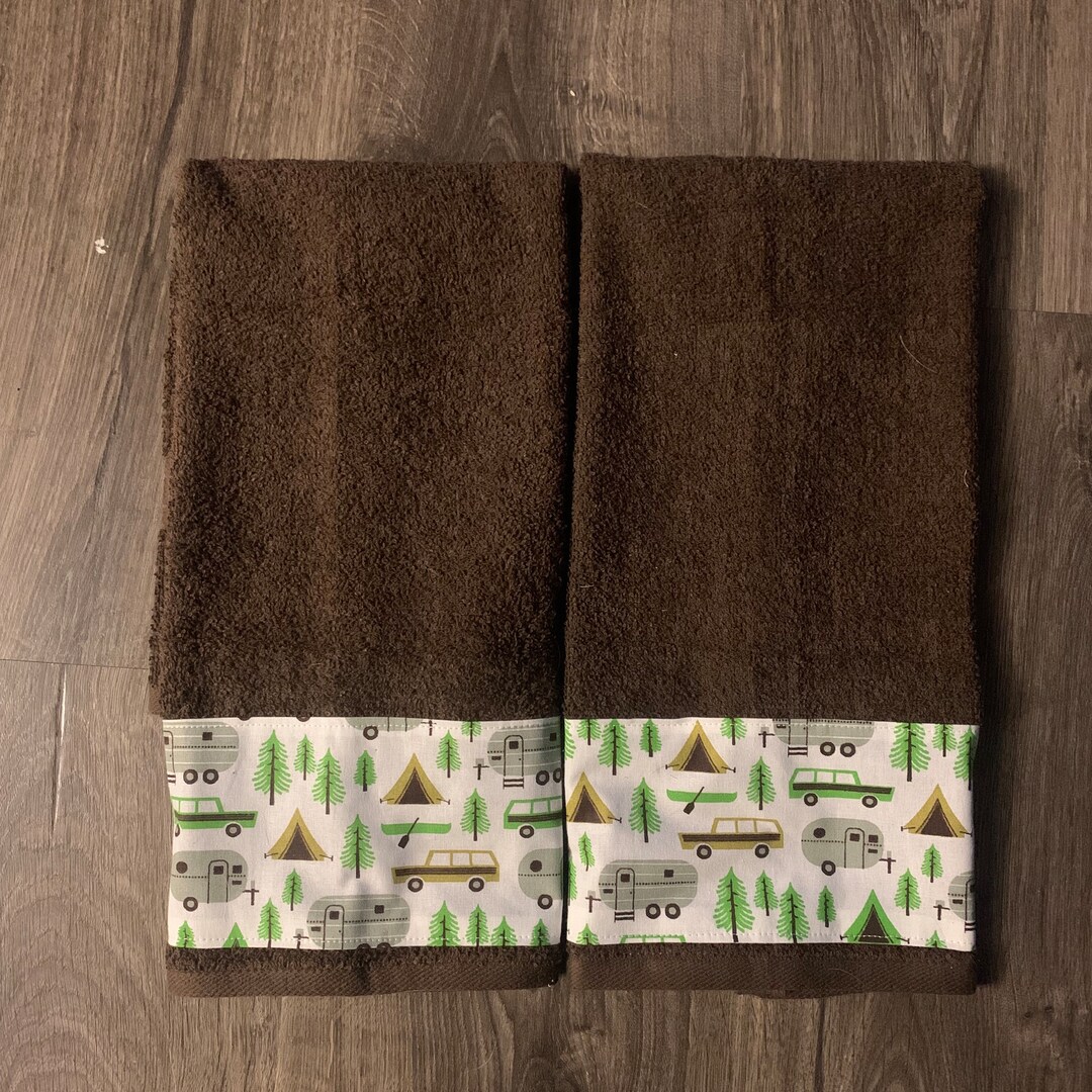 Camping Hand Towels Set of 2 Etsy