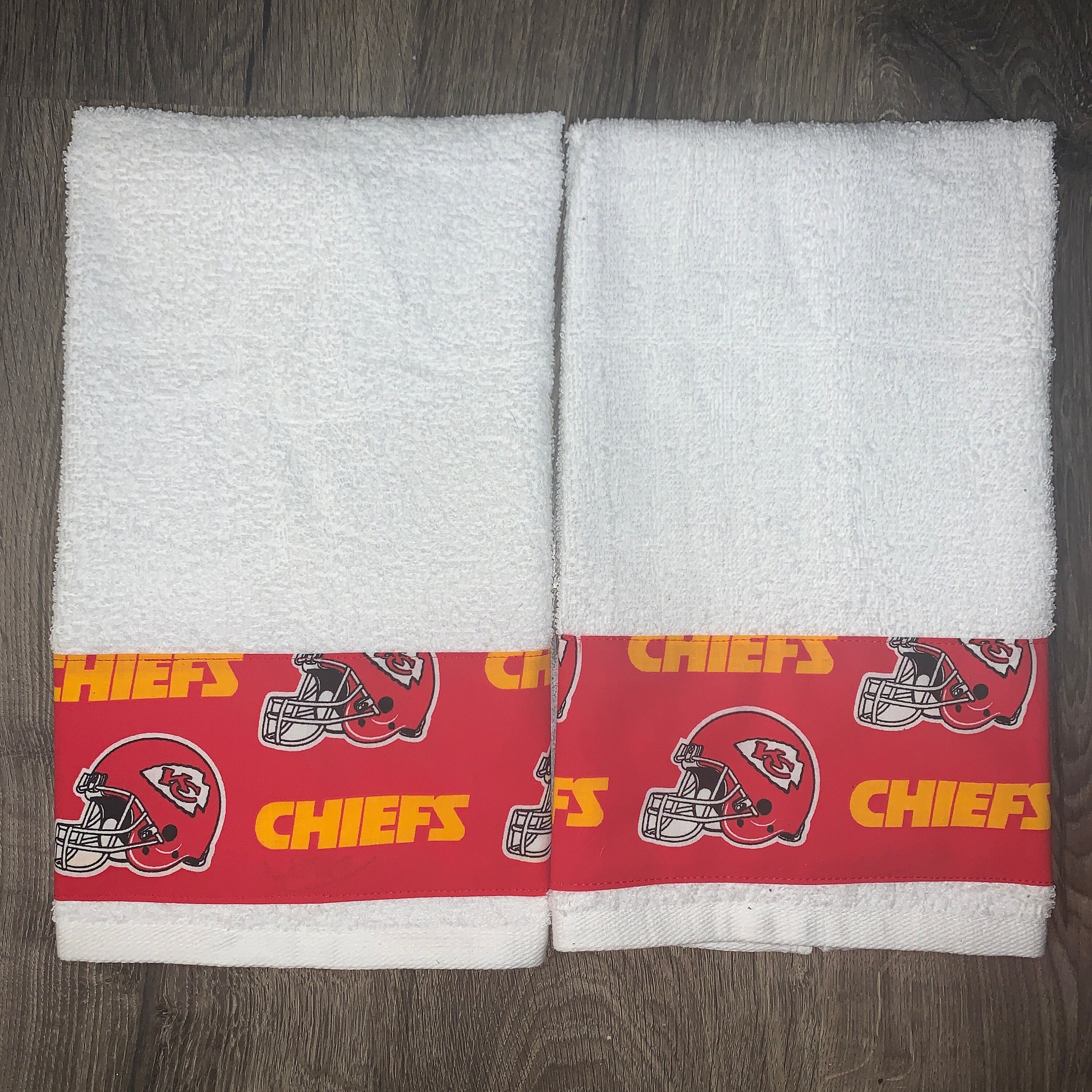 Kansas City Chiefs Football Kitchen Towels Set of 2 Etsy