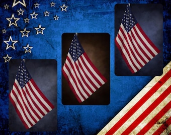 Flag digital composite background for Police, Military, Political, headshots.  Blue and Brown. Photoshop.  Digital Backdrop.