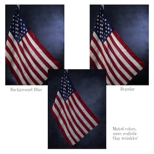 Digital Composite Backdrop FLAG for military head shots, police, politician, political, YouTube tutorial, BONUS Italian, New Mexico, CIA
