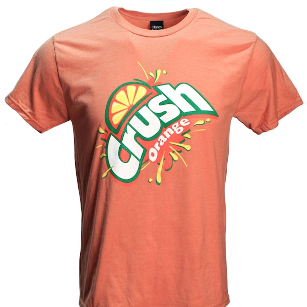 Orange Crush T-Shirt Carbonated Soda Beverage Vintage Logo Heather Orange S-3XL Handmade