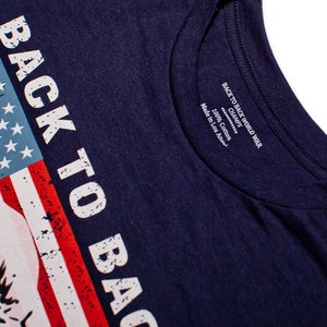 Eagle Back to Back World War Champs USA Men's Navy Cotton T-shirt S-3XL ...