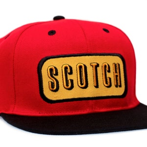 Scotch Hat Sewn Patch Stuart McCormick Cap Red/Gold/Black Adult Size