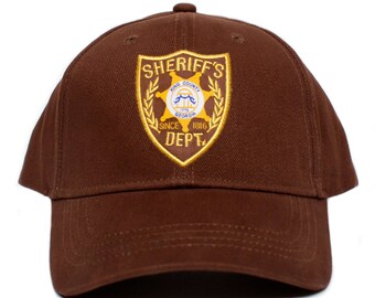 King County Sheriff's Dept Appliqué Hat Unisex-Adult One-Size Cap Brown