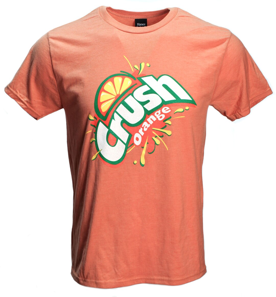 Orange Crush Tshirt Carbonated Soda Beverage Vintage Logo Heather