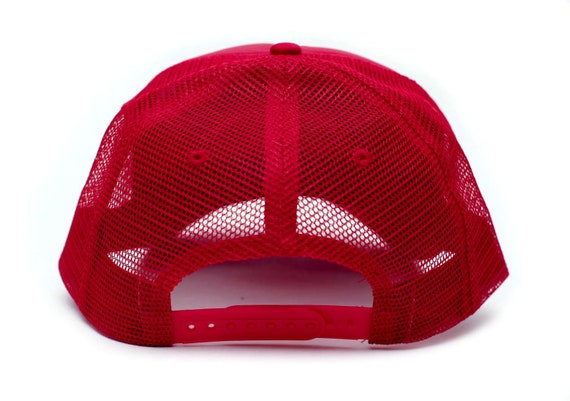 Custom Bubba Gump Shrimp Co Printed Unisex Adult Truckers Hat Cap Red Solid