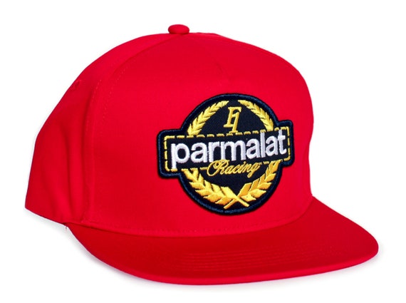 Parmalat Hat Racing Team Embroidered Cap Flat Red